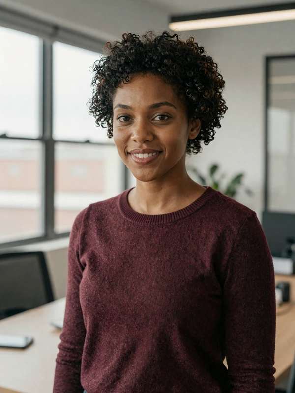 Grace, 31, verified Conektik member in a modern office - genuine profiles reviewed on Conektik platform